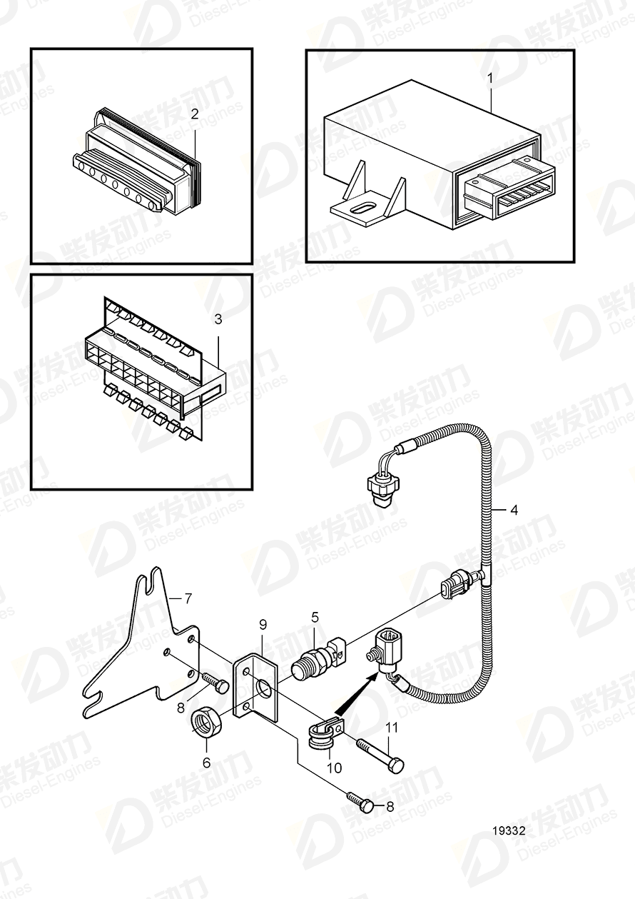 VOLVO Clamp 20460358 Drawing